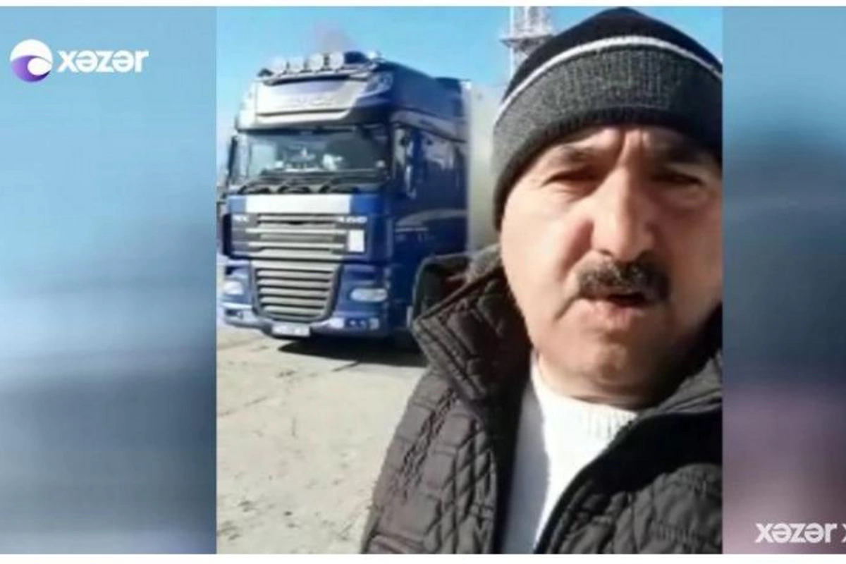 Ukraynada mühasirədə olan azərbaycanlı TIR sürücüsü: Çarəsiz qalmışam — VİDEO