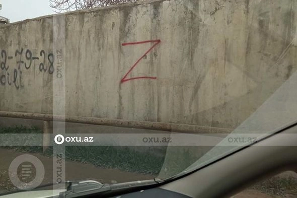 Ramanada “Z” işarələri peyda oldu — FOTOLAR Ramanada “Z” işarələri peyda oldu — FOTOLAR
