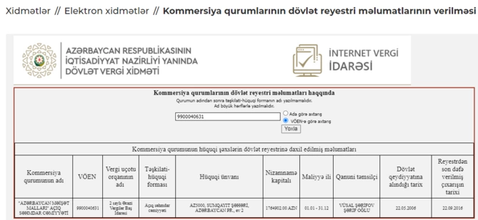 “Azərbaycan Məişət Malları” ASC-nin dövlətə külli miqdarda borcu var