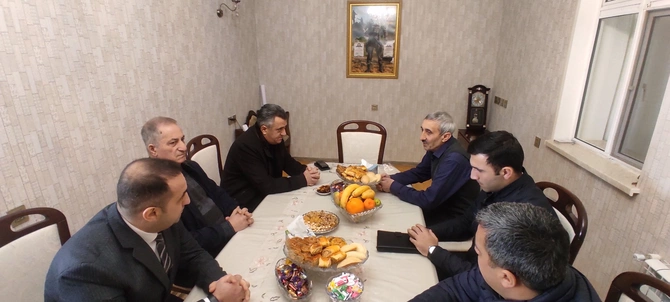 Abşeronda şəhid ailələri Novruz bayramı günlərində ziyarət edildi — FOTOLAR