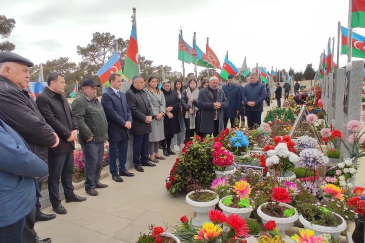 Abşeronda şəhid ailələri Novruz bayramı günlərində ziyarət edildi — FOTOLAR