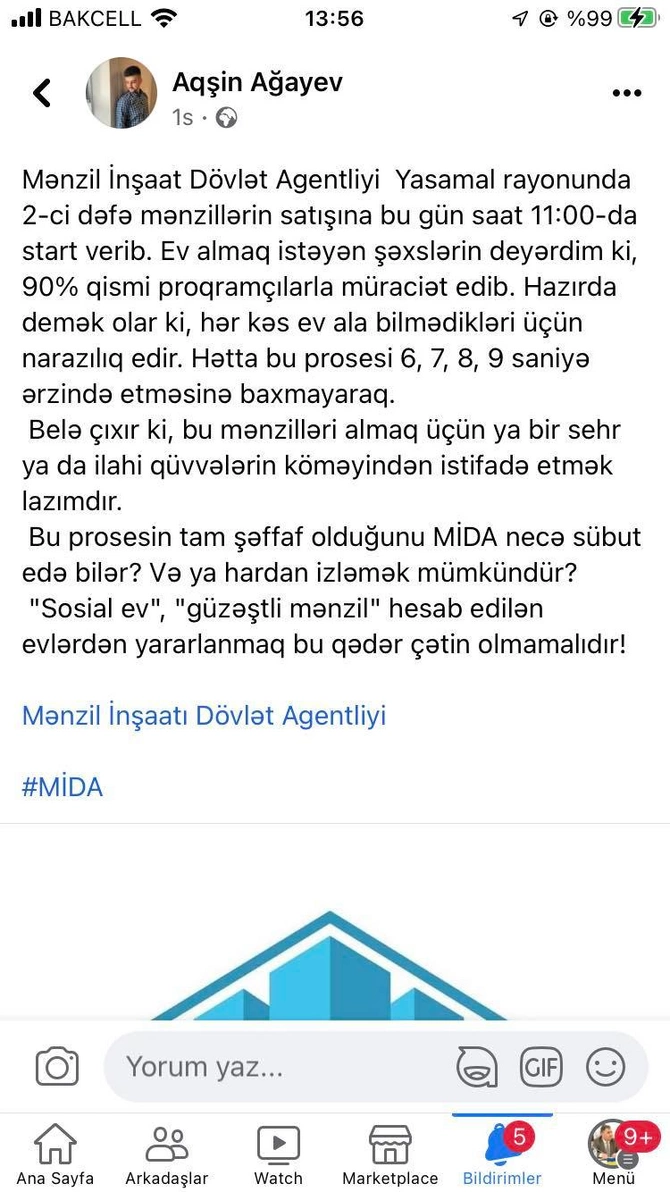 Azərbaycanda müəmmalı rekord: MİDA 5 saniyəyə 500 mənzil satdı — Vətəndaşlardan böyük NARAZILIQ