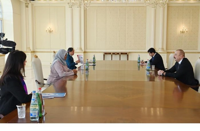 Prezident Şərifi qəbul etdi - FOTO