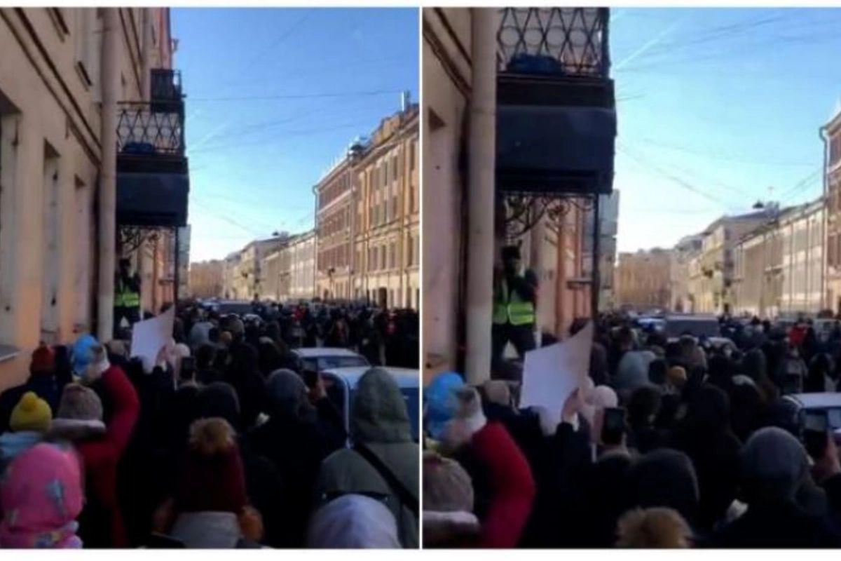 Sankt-Peterburqda etirazlar səngimir: “Ukrayna bizim düşmənimiz deyil” — VİDEO