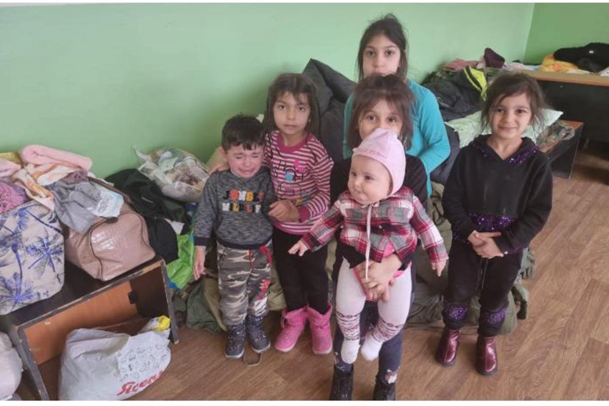 Ukraynadan qaçqın düşən azərbaycanlı uşaqların FOTOSU