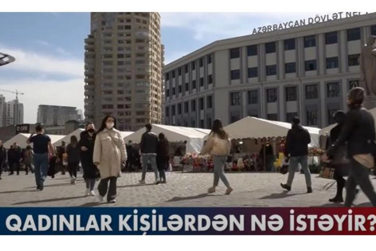 Bakıda bayram ab-havası: Qadınlar kişilərdən nə gözləyir? — VİDEO