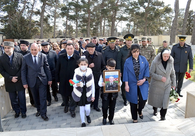 Milli Qəhrəman Şükür Həmidovun anım mərasimi keçirildi — FOTOLAR