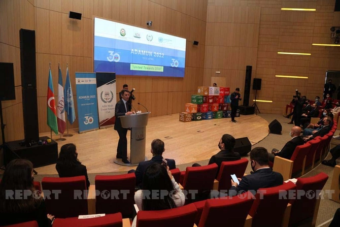 ADA Universitetində BMT modeli üzrə konfransın açılışı oldu — FOTOLAR ADA Universitetində BMT modeli üzrə konfransın açılışı oldu — FOTOLAR