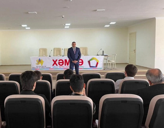 Salyanda məktəblər arasında rayon birinciliyi keçirildi — FOTOLAR