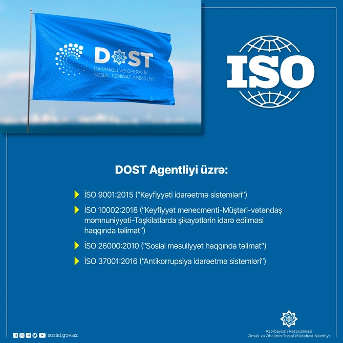 ƏƏSMN 12 beynəlxalq İSO sertifikatı əldə etdi — FOTOLAR ƏƏSMN 12 beynəlxalq İSO sertifikatı əldə etdi — FOTOLAR