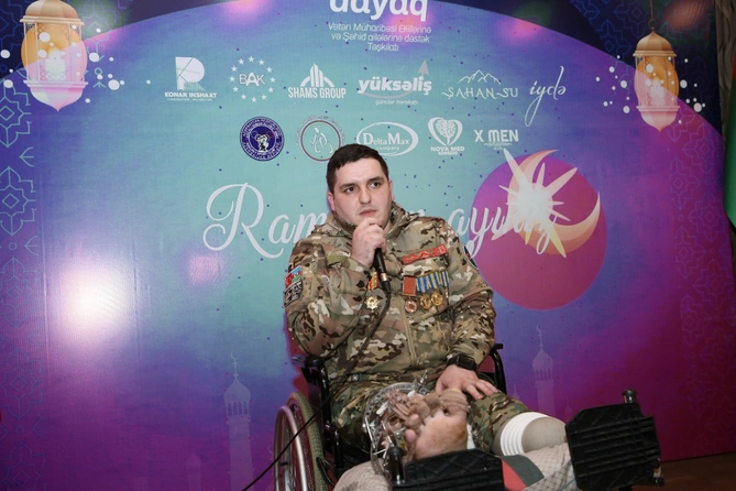 “Dayaq” Vətən Müharibəsi əlilləri və şəhid ailələrinə iftar verdi — FOTOLAR