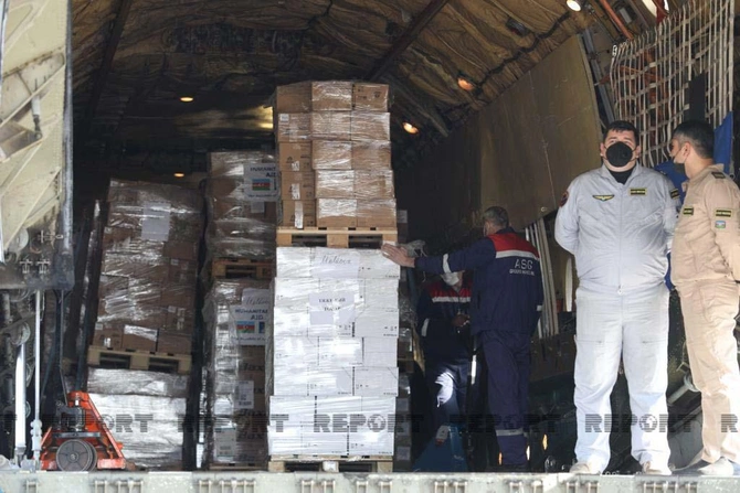 Azərbaycan ukraynalı qaçqınlar üçün növbəti dəfə humanitar yardım göndərdi — FOTOLAR