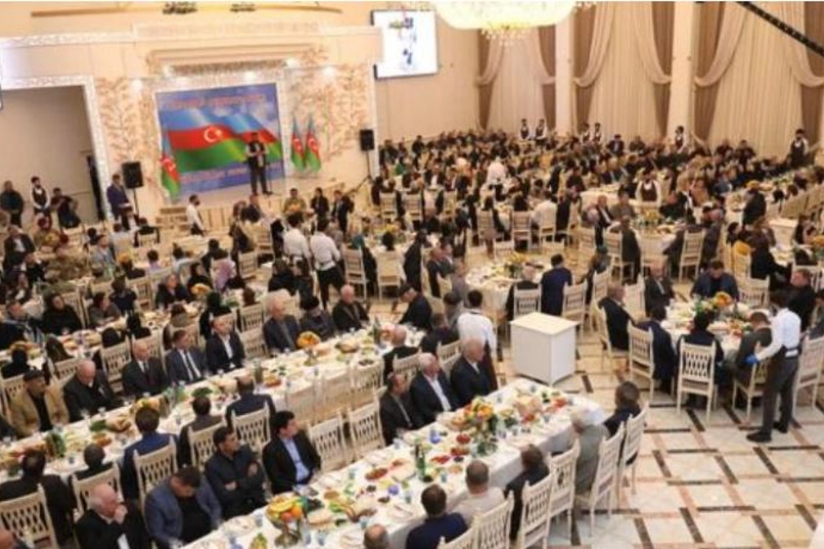 Abşeronda şəhid ailələri, qazilər üçün iftar süfrəsi açılıb — VİDEO