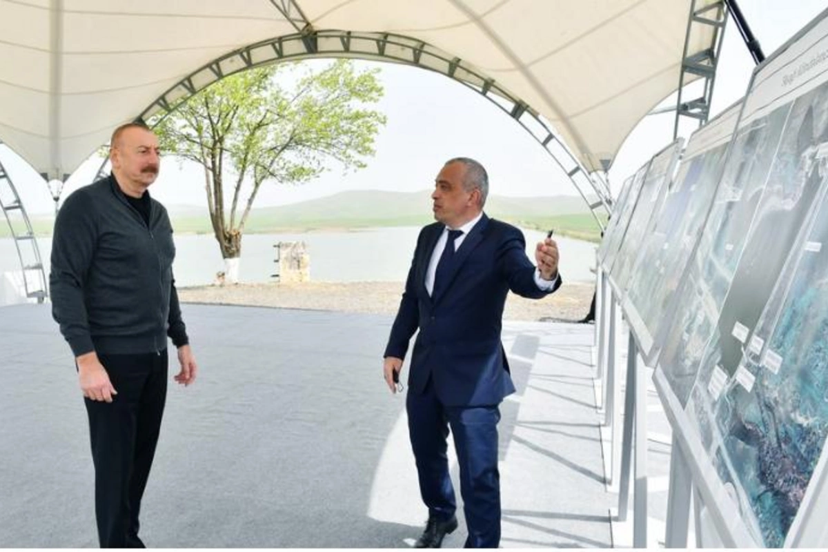 İlham Əliyev Köndələnçay su anbarlarında aparılacaq təmir-bərpa işləri ilə tanış oldu (YENİLƏNDİ)