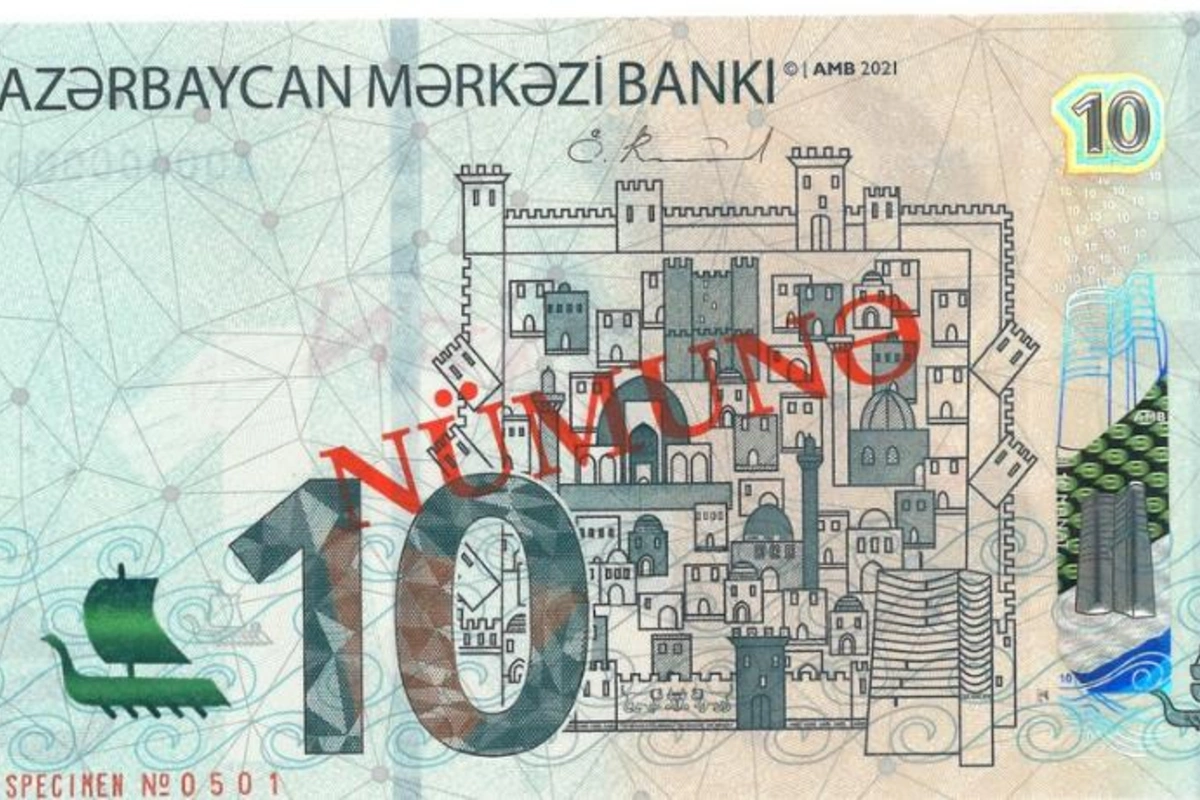 Azərbaycanda 10 manatlıq pul nişanları yeniləndi — FOTOLAR