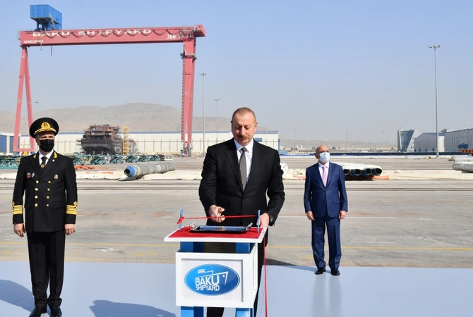 Prezident “Zərifə Əliyeva” gəmi-bərəsinin istismara verilməsi mərasimində — YENİLƏNİB