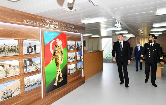 Prezident “Zərifə Əliyeva” gəmi-bərəsinin istismara verilməsi mərasimində — YENİLƏNİB