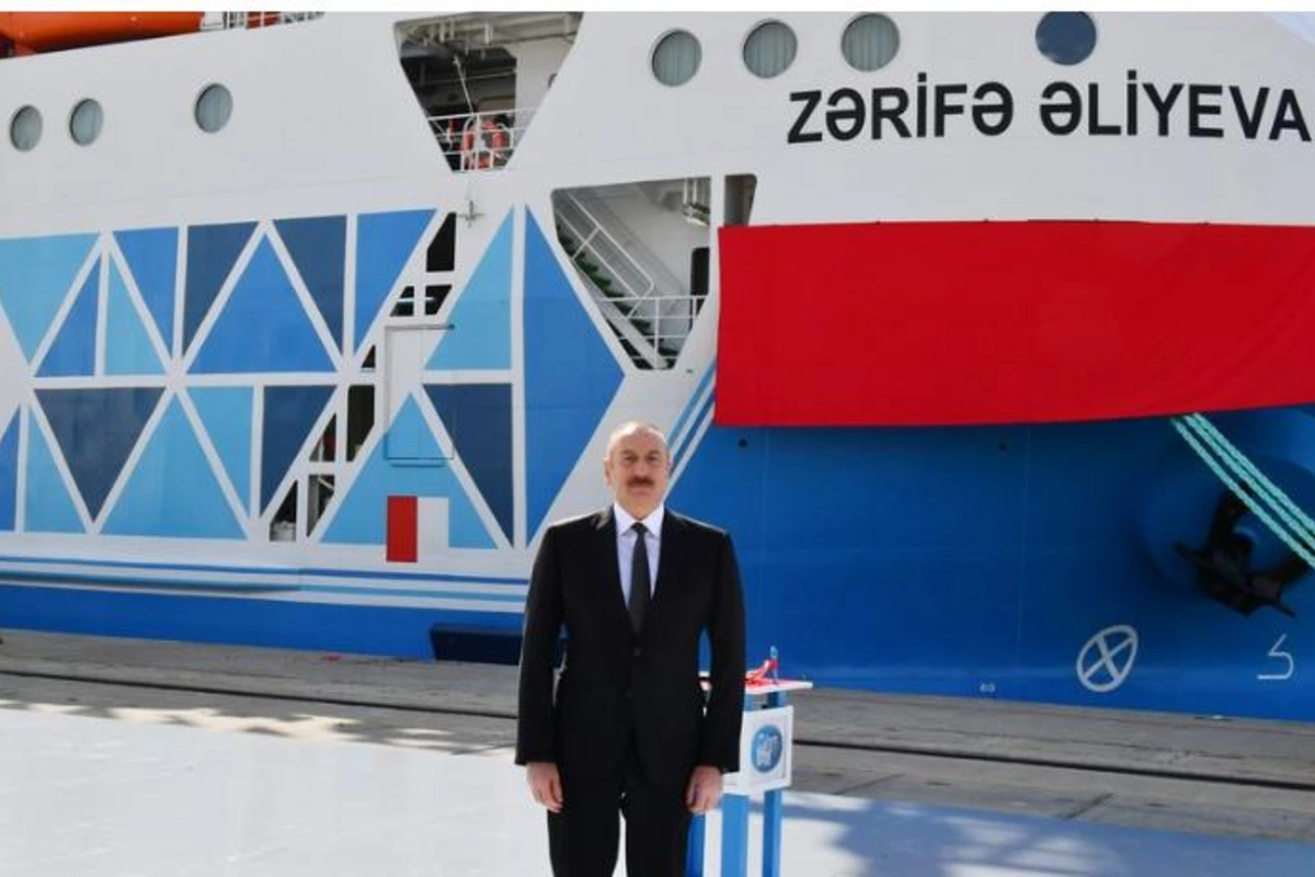 Prezident “Zərifə Əliyeva” gəmi-bərəsinin istismara verilməsi mərasimində — YENİLƏNİB
