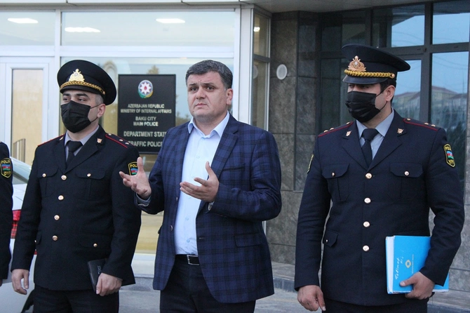 Yol polisləri ilə ekoloji təmiz avtomobillərdən danışıldı — VİDEO