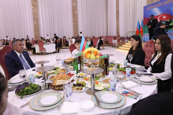 Xırdalanda şəhidlərin xatirəsinə və qazilər üçün növbəti iftar süfrəsi açıldı — FOTOLAR