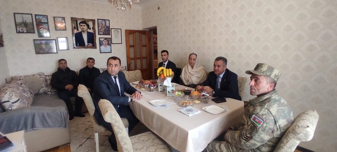 Abşeronda şəhid ailələri ilə görüşlər keçirildi — FOTOLAR