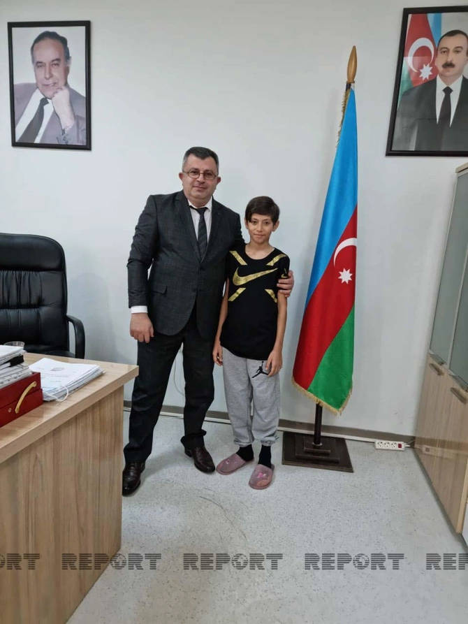 Məktəbdə yıxılaraq komaya düşən şagird xəstəxanadan evə buraxıldı — FOTO