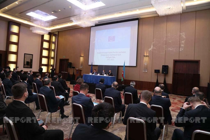 Avropa Şurasının baş katibi Bakıda Azərbaycan üzrə yeni Fəaliyyət Planını təqdim edir — FOTOLAR Avropa Şurasının baş katibi Bakıda Azərbaycan üzrə yeni Fəaliyyət Planını təqdim edir — FOTOLAR