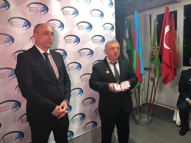 Avropa Azərbaycanlıları Konqresi Bakıda bu şəxsləri təltif etdi — SİYAHI (FOTOLAR)