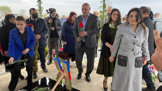 Əfsanəvi şəhid komandirin doğum günü qeyd edildi — FOTOLAR