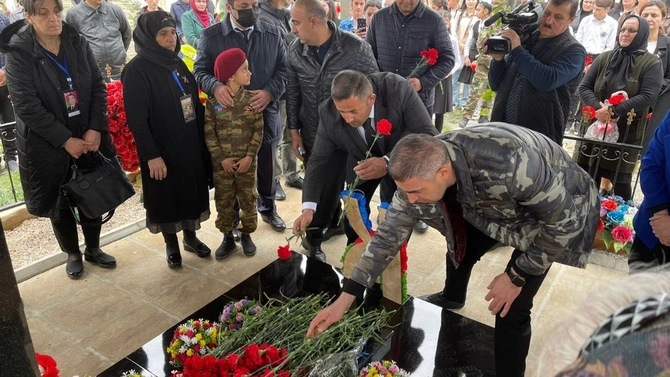 Əfsanəvi şəhid komandirin doğum günü qeyd edildi — FOTOLAR