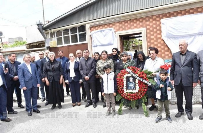 Bakıda şəhid jurnalist Məhərrəm İbrahimovun xatirəsi əbədiləşdirildi — FOTOLAR