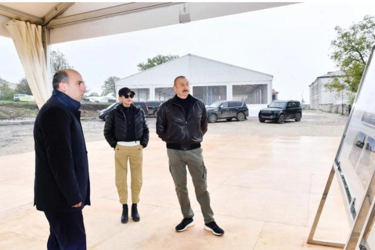 İlham Əliyev və Mehriban Əliyeva Şuşa Realnı Məktəbində həyata keçiriləcək təmir-bərpa işləri ilə tanış olublar