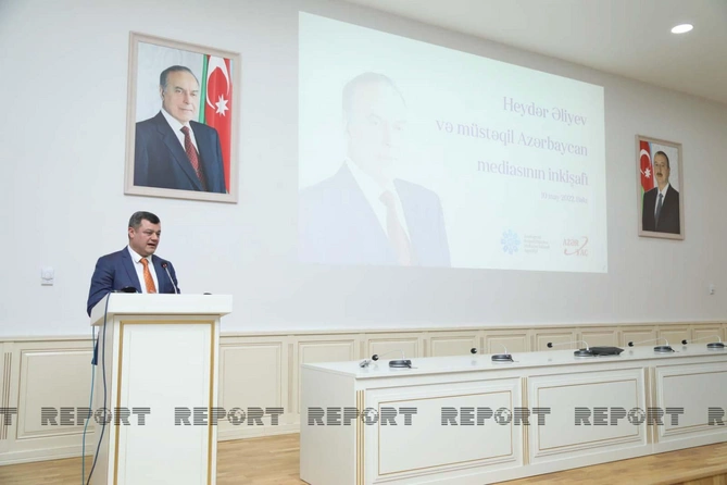“Heydər Əliyev və müstəqil Azərbaycan mediasının inkişafı” adlı tədbir keçirildi — FOTOLAR