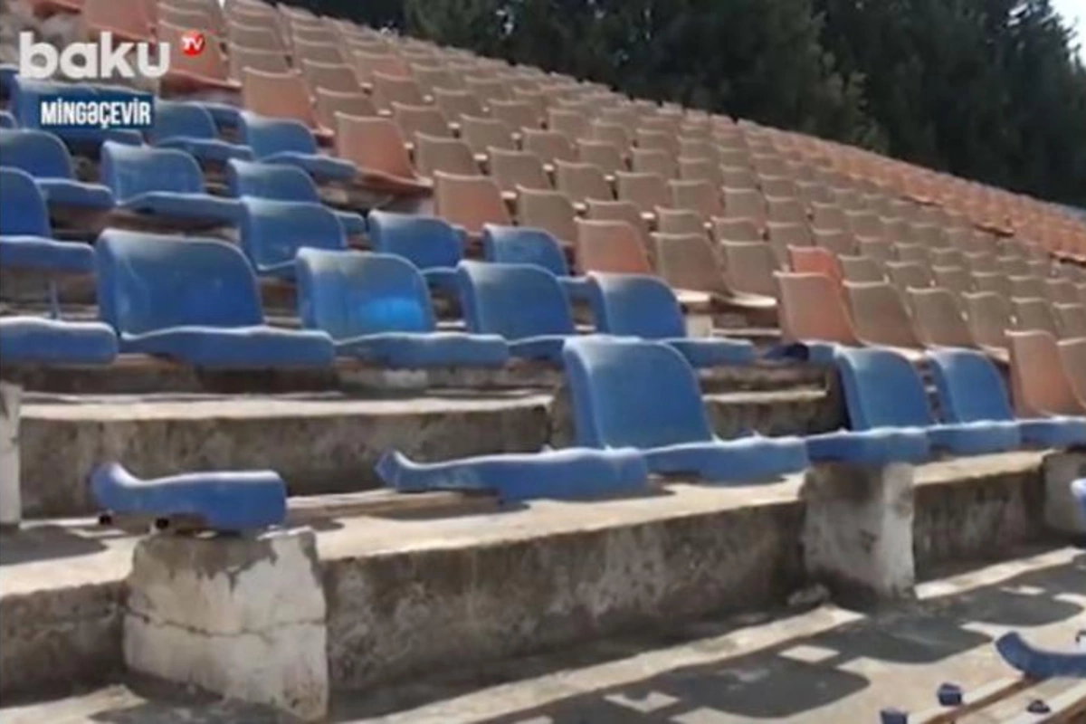 Mingəçevirdəki arena yararsız vəziyyətə düşdü —VİDEO