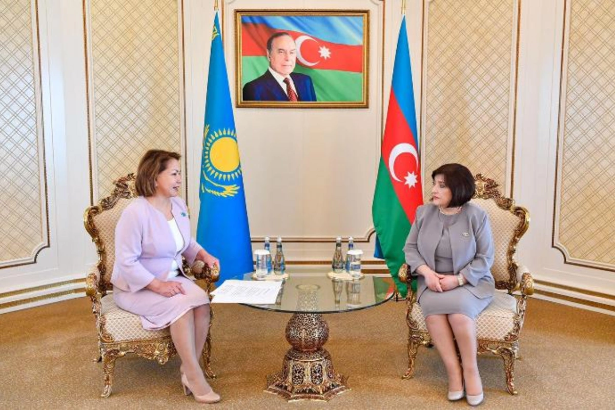 Sahibə Qafarova Qazaxıstan Parlamenti Məclisinin sədr müavini ilə görüşdü