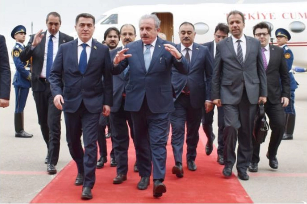 TBMM sədri Azərbaycana gəldi — FOTOLAR