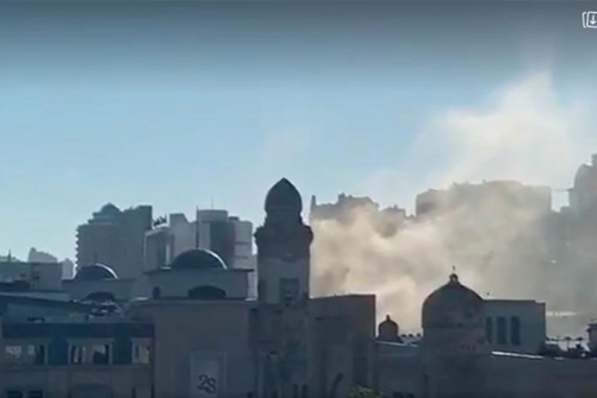 Bakıda yaşayış binasındakı yanğın söndürüldü — VİDEO