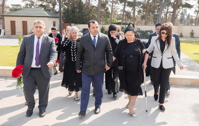 Şəhid Təbriz İbrahimovun məzarı ziyarət olundu — FOTOLAR