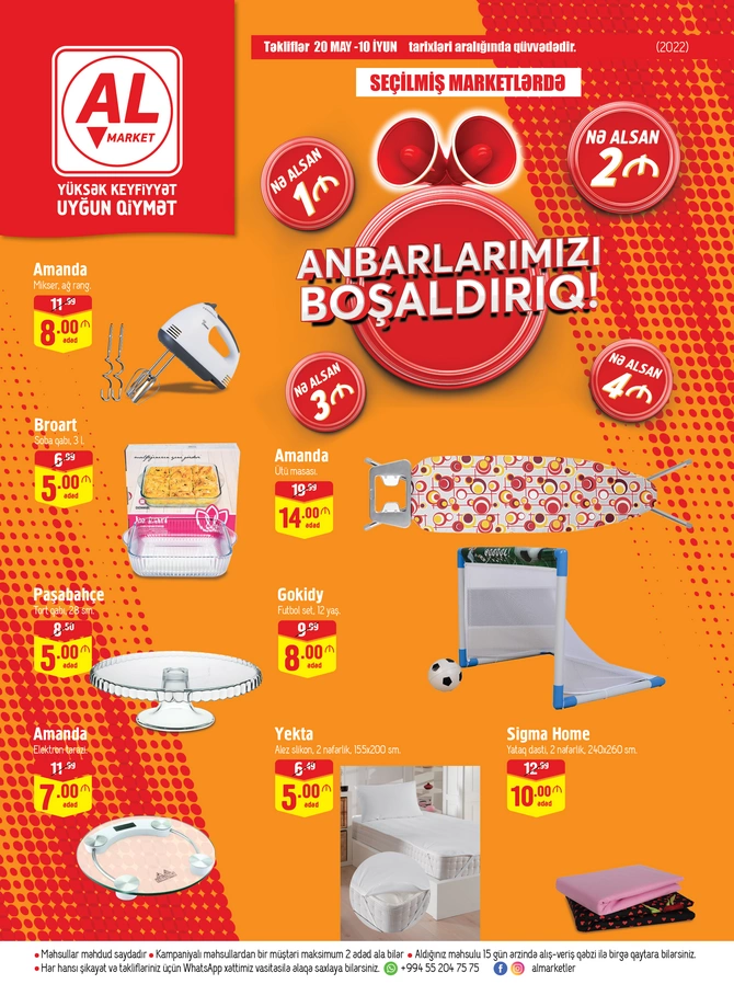 Al Market Mağazalar şəbəkəsi “Anbarları Boşaldır”! — FOTOLAR