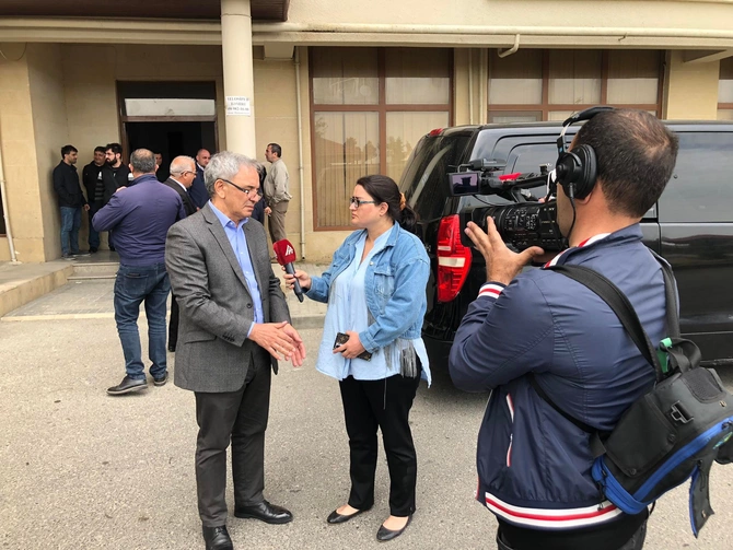 Jurnalist Qadir İbrahimli ilə vida mərasimi keçirilir — FOTOLAR