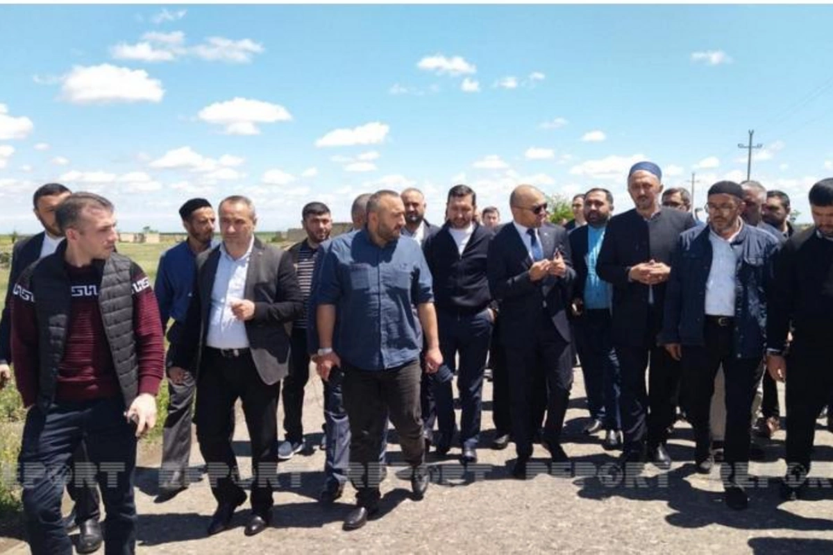 Gürcüstandan gələn azərbaycanlı din xadimləri Ağdamda — FOTOLAR