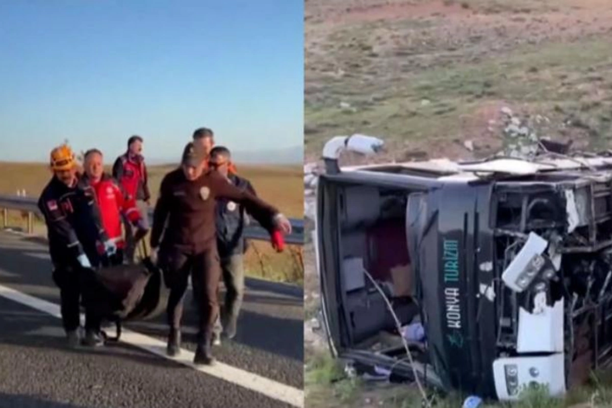 Türkiyədə avtobus qəzaya uğradı, ölən və yaralananlar var