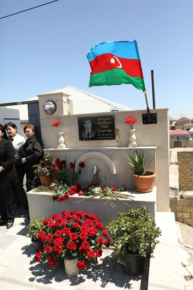 Qobuda şəhidin xatirəsinə Abidə Bulaq Kompleksi istifadəyə verildi — FOTOLAR