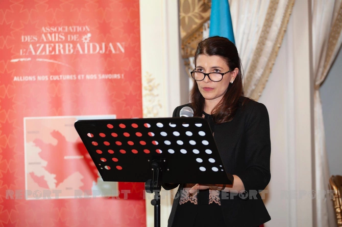 Parisdə Azərbaycan Xalq Cümhuriyyətinin yaranmasının 104 illiyi qeyd olundu — FOTOLAR
