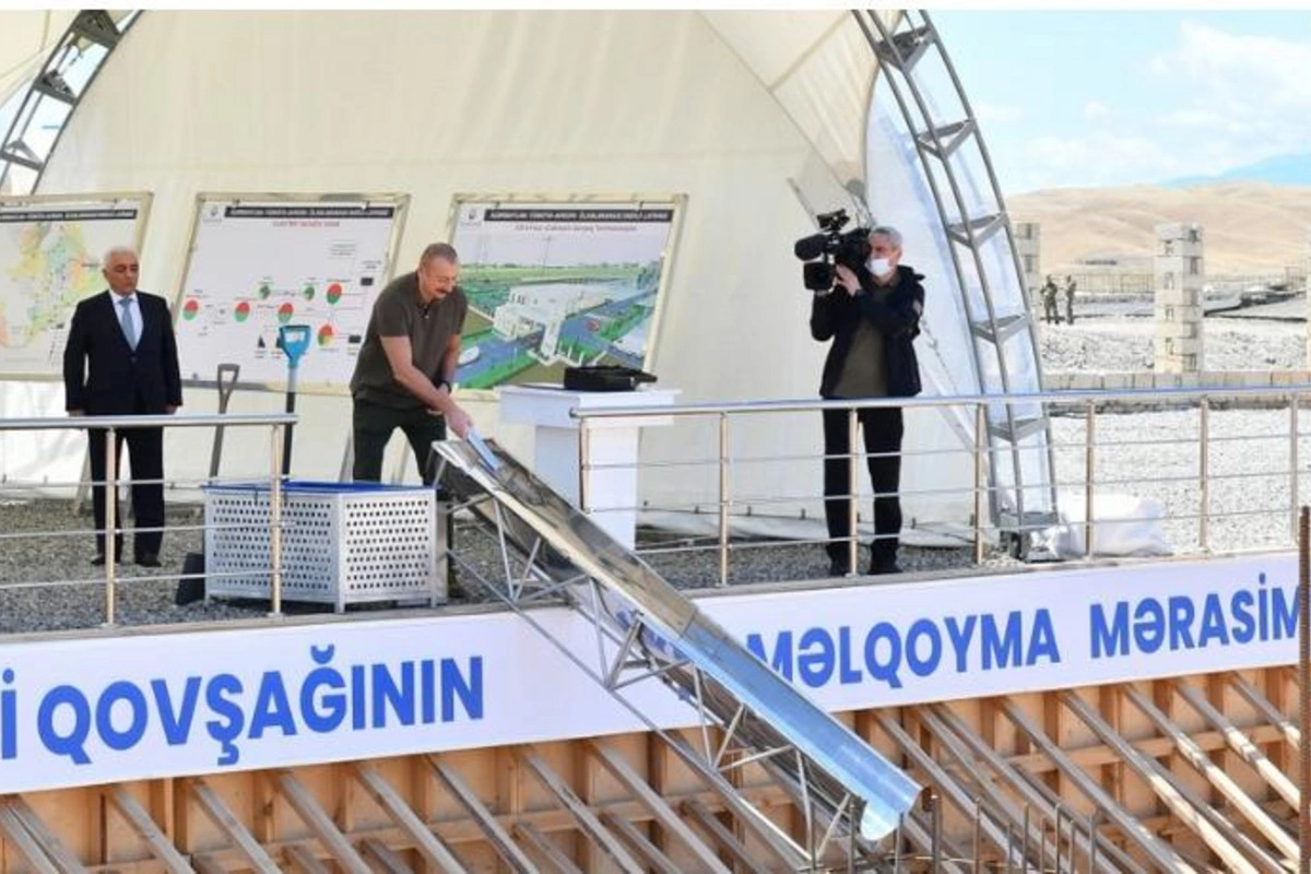 İlham Əliyev və Mehriban Əliyeva “Cəbrayıl” enerji qovşağının təməlini qoydular — YENİLƏNDİ