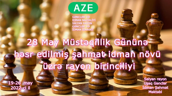 Salyanda şahmat üzrə rayon birinciliyi keçirildi — FOTOLAR Salyanda şahmat üzrə rayon birinciliyi keçirildi — FOTOLAR