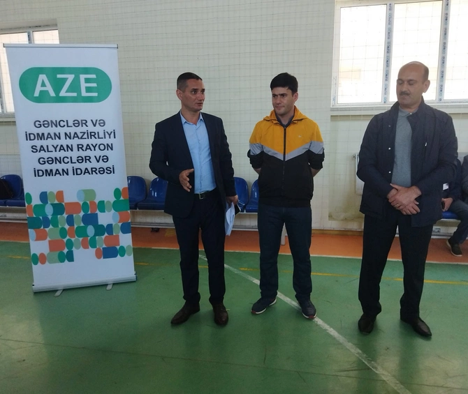 Salyanda voleybol üzrə rayon birinciliyi keçirildi — FOTOLAR