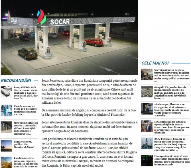 Rumıniyadakı “SOCAR Petroleum SA” şirkətinin ötən il gəlirləri 2,4 dəfə artıb — FOTOLAR Rumıniyadakı “SOCAR Petroleum SA” şirkətinin ötən il gəlirləri 2,4 dəfə artıb — FOTOLAR