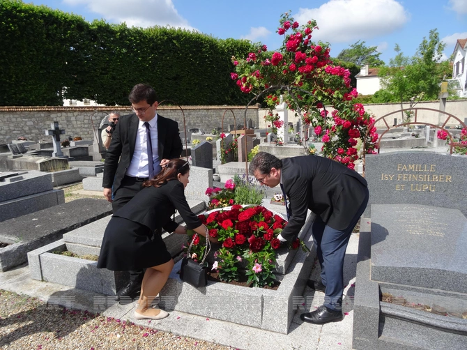 Fransada Azərbaycan Xalq Cümhuriyyəti üzvlərinin məzarları ziyarət edildi — FOTOLAR
