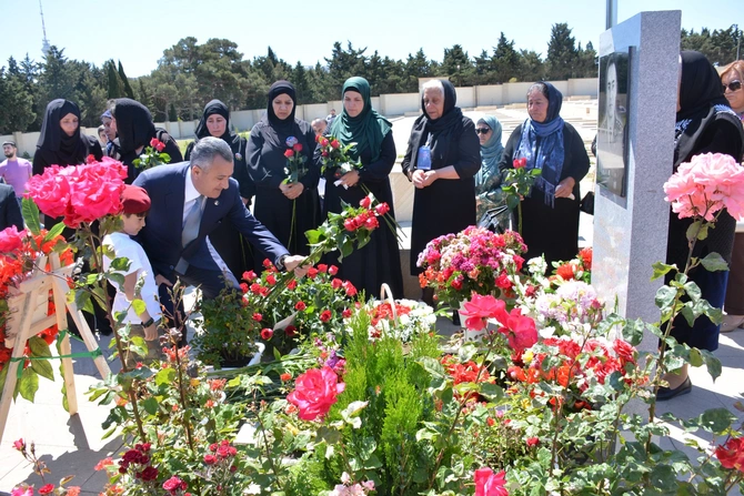 Abşeronda şəhid Babək Allahverdiyevin doğum günü qeyd edildi — FOTOLAR